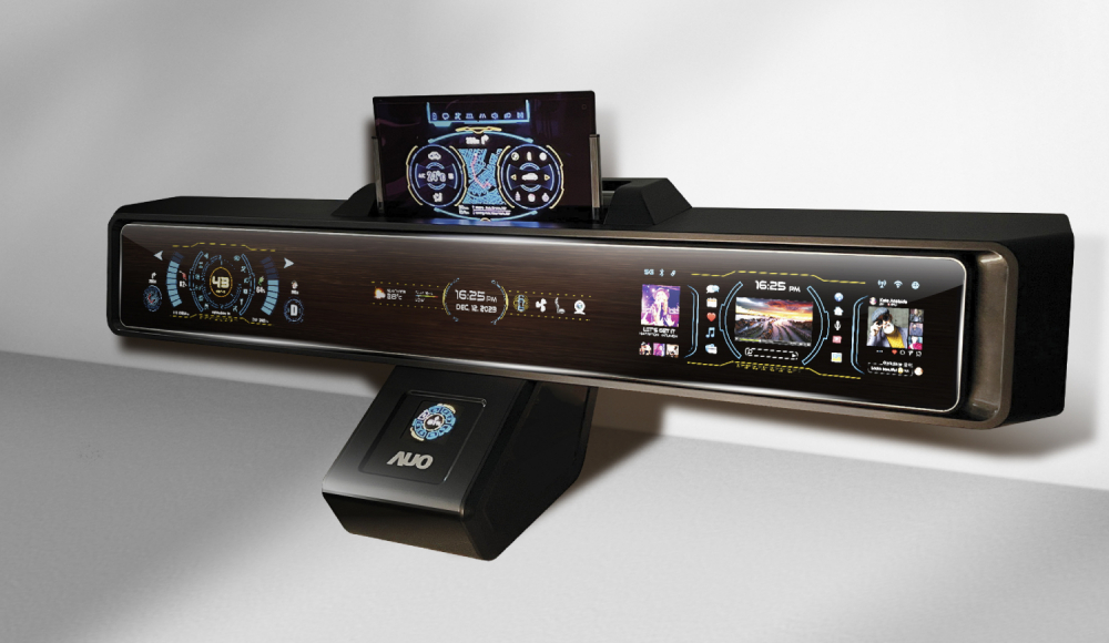 米兰·(milantiyu)Micro LED沉浸式车舱显示方案结合 可卷式、可伸缩的Micro LED应用并可呈现不同的质感纹路，展现人性化设计