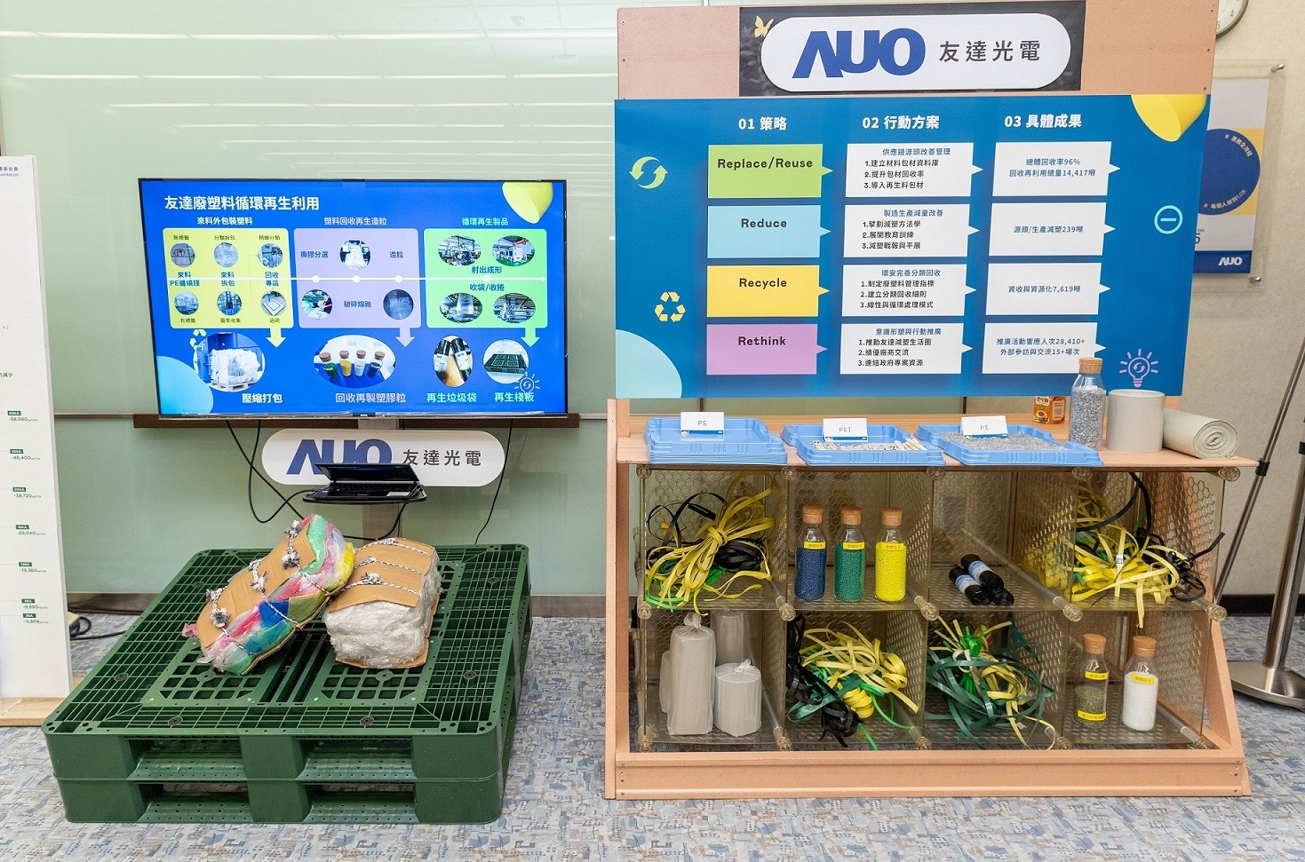 米蘭·(milantiyu)回應市場綠色訴求，與客戶通力開發綠色產品，2023年超過150支產品導入塑膠、金屬、玻璃等再生料，擴大再生料應用廣度並創造經濟效益，獲「循環經濟領袖獎」
