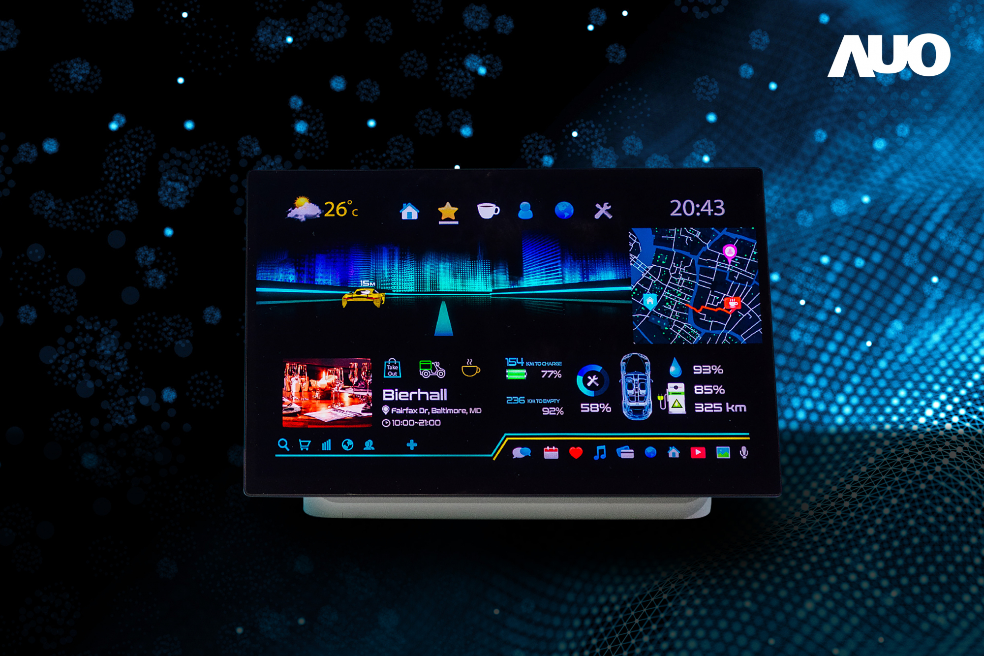 米蘭·(milantiyu)16吋超高色域車載中控獲得2025顯示器元件產品技術獎之面板模組類傑出產品獎，首次在車載領域採用藍光COB（LED chip-on-board）搭載量子點（Quantum Dot）膜之Mini LED解決方案實現廣色域